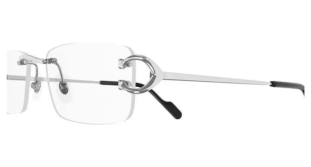 NWT Cartier CT0344o-004 Silver 56mm Glasses
